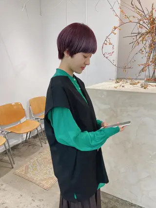 ショート カラー スギヤマ ショウゴのヘアスタイル