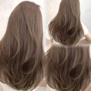 ロング カラー 🤍韓国ヘア特化 🤍力丸🤍のヘアスタイル