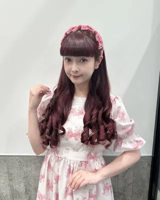 ロング カラー 💗ガーリーヘア🎀 saki💗のヘアスタイル