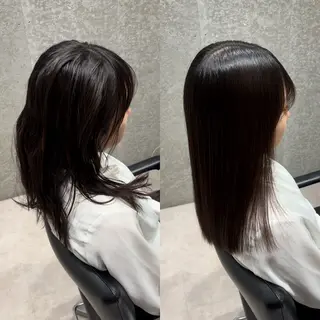 セミロング 髪質改善ヘアケア 艶髪特化/上田のヘアスタイル