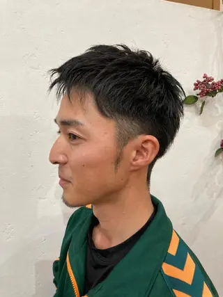 ショート メンズ 下小鶴 優治のヘアスタイル