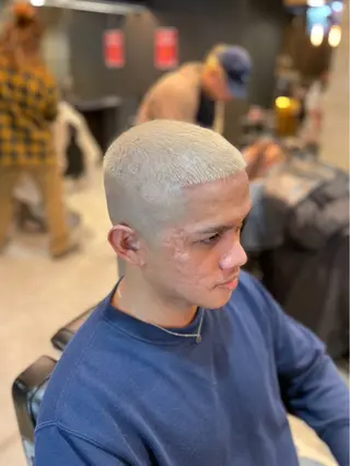 カラー メンズ 中津川 侑那のヘアスタイル