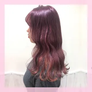 セミロング カラー 🍒前川 🍒のヘアスタイル