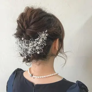 ミディアム カラー ヘアアレンジ 前田 裕介のヘアスタイル