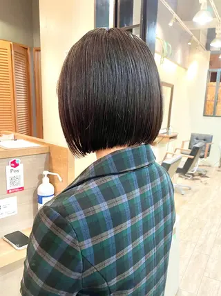 ショート ショート/ボブ/ メンズ/縮毛矯正のヘアスタイル