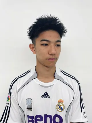 パーマ メンズ スパイキーパーマ 柏NO1 藤本葉のヘアスタイル