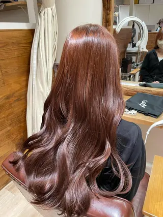 ロング カラー コトミ【メンズ】 【曲がる縮毛矯正】のヘアスタイル