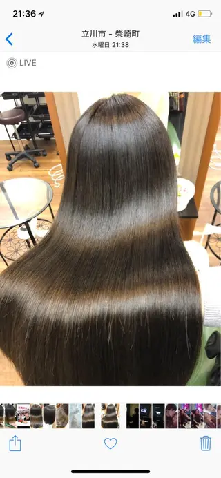 ロング カラー SHIORI💜口コ ミNo.1艶カラーのヘアスタイル