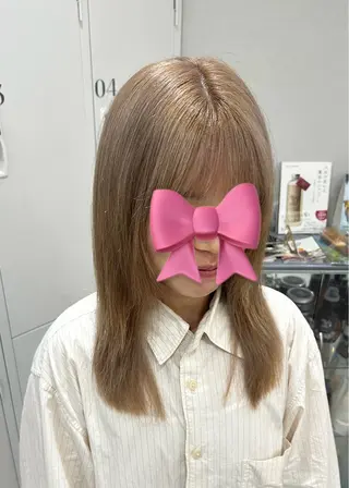 ミディアム カラー ヘアアレンジ ボブ /ニュアンス/ satomi🧸💖のヘアスタイル