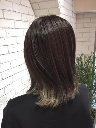 ミディアム カラー カラーアンドケアリタ kitamuuuのヘアスタイル