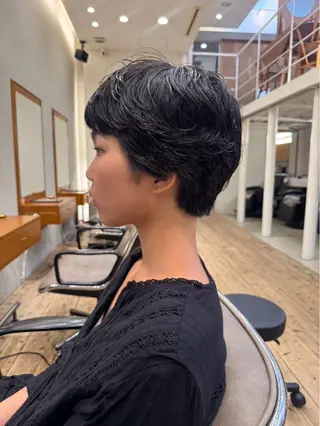 ショート パーマ 🍁ロングパーマドラ イパーマ🍁陸来のヘアスタイル