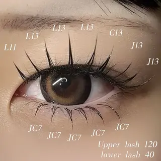 マツエク・マツパ 🩰yuri🩰 似合わせ/束感のマツエク・マツパデザイン