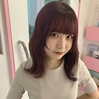 ミディアム カラー メイ ☪️のヘアスタイル