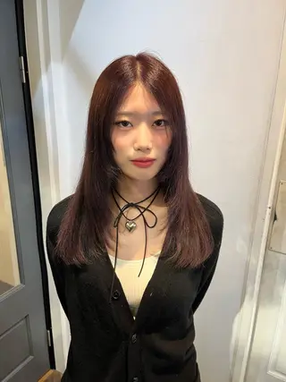 セミロング カラー sora / 渋谷 / ハイトーンのヘアスタイル
