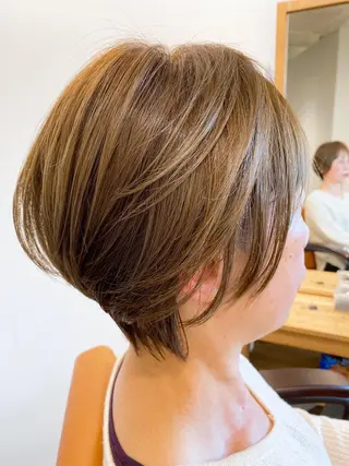 ショート カラー ハイライト⭐️上野 高広のヘアスタイル