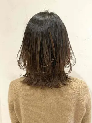 カラー ミディアム 前田 裕介のヘアスタイル