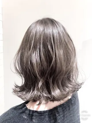 セミロング カラー ヘアアレンジ レイヤー×ヘッドスパ *保田遥*のヘアスタイル