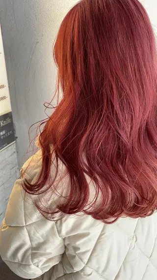 セミロング カラー ハッシュカット/ボブ /レイヤー/彩奈のヘアスタイル