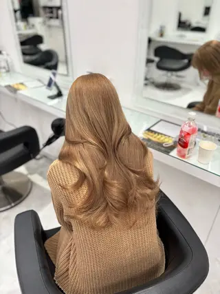 セミロング カラー パーマ ヘアアレンジ メンズ ♡ 𝐑𝐈𝐎♡のヘアスタイル