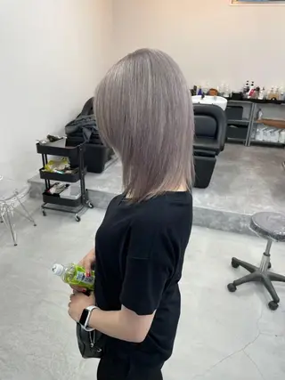 セミロング カラー パーマ ヘアアレンジ ネイル マツエク・マツパ アイブロウ カラー特化サロン大阪 ルービック江坂/新城のヘアスタイル