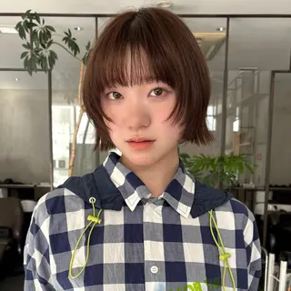 セミロング カラー 銀座/髪質改善カラー /ボブ/本田 聖のヘアスタイル