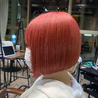 ショート カラー 🖤小顔ボブ/ウルフ レイヤー🖤山本諒のヘアスタイル