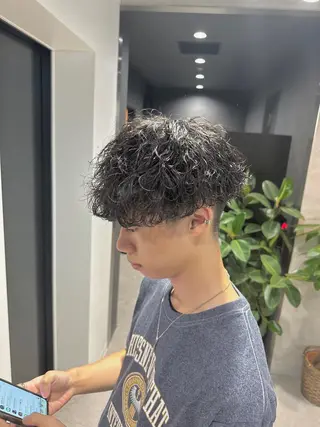 ショート パーマ メンズ 【メンズサロン】 BLUCK 横浜のヘアスタイル