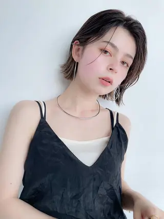 ミディアム カラー パーマ 💖美髪矯正💖 辻未侑のヘアスタイル