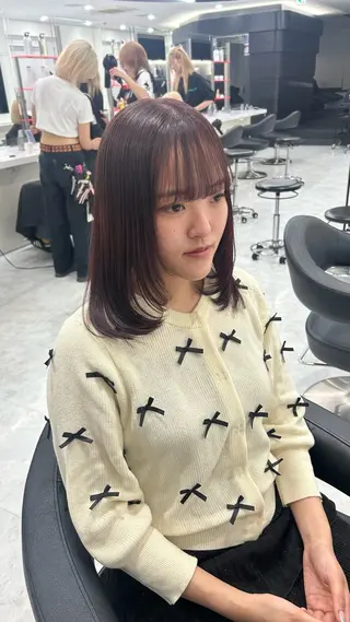 ロング カラー パーマ ヘアアレンジ メンズ キッズ 盛れ韓国ハイトーン 🎀Himari🎀のヘアスタイル