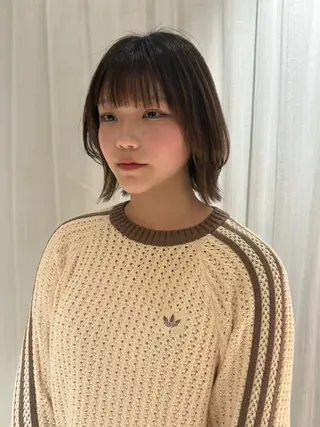 ミディアム ショート⌇艶カラー ⌇ RIN🌙のヘアスタイル