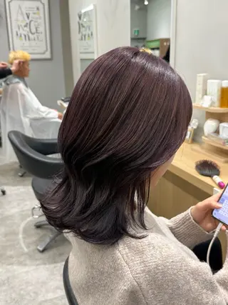 ロング カラー 巻ける髪質改善🫧ハ イライト/永田汰伊智のヘアスタイル