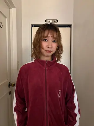 パーマ saya/似合わせ /透明感カラーのヘアスタイル