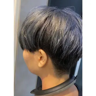 ショート カラー ヘアアレンジ 小國 綾かのヘアスタイル