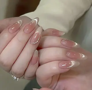 ネイル By moonネイル 🌷ワンホン/韓国風のネイルデザイン