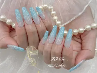 ロング Nail Salon To Be珈月のネイルデザイン