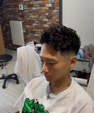 パーマ メンズ 郡山メンズ特化 KIZUNAのヘアスタイル