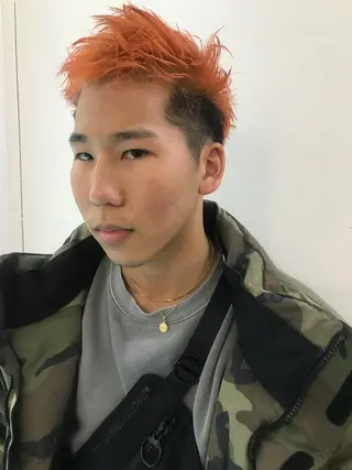 メンズ pole/apartment所属・💓パーマ，💗 レイヤーカットのヘアスタイル