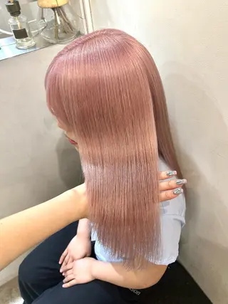 セミロング カラー 韓国/ハイトーン/ ボブ🎀MIKU🎀のヘアスタイル