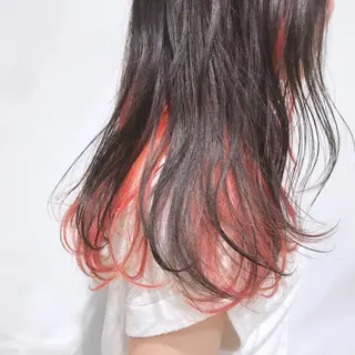セミロング カラー ブリーチなし透け感/ マンツーマン/Ryoのヘアスタイル