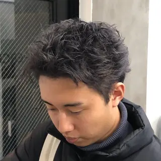 カラー メンズ 廣多 克哉のヘアスタイル