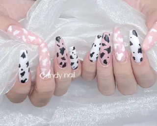 ネイル candy nail 韓国風ワンホンネイルのネイルデザイン