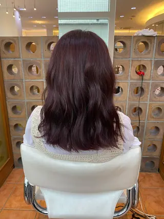 セミロング カラー プロフィールを ご覧くださいのヘアスタイル
