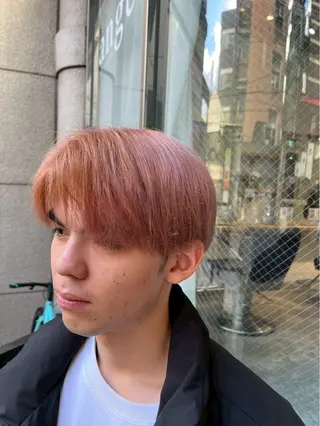 カラー メンズ 暖色カラー/艶カラー mitsuki🌴のヘアスタイル