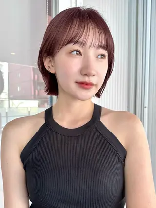 ショート カラー 越後 遥/ 透明感カラー🪞🤍のヘアスタイル