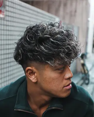 ショート カラー パーマ メンズ 💈men's💈 satoru中目黒のヘアスタイル