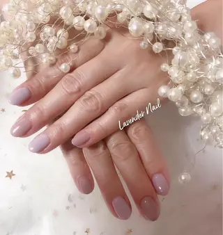 カラー ネイル 日暮里2 lavenderのネイルデザイン