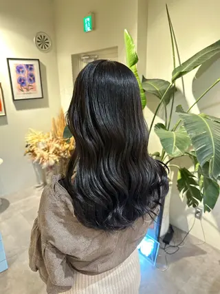 ロング カラー HANAME 原宿美容室のヘアスタイル
