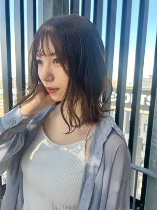 ミディアム 小倉/レイヤー/ 顔周りカット/naoのヘアスタイル