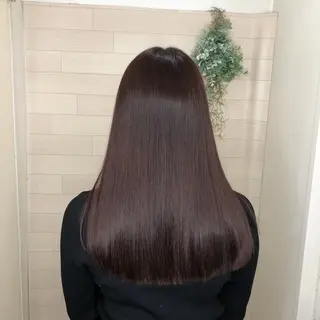 ロング カラー 髪質改善 💠 韓国風うる艶/シオリのヘアスタイル