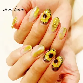 ネイル mon bijou 坪井のネイルデザイン